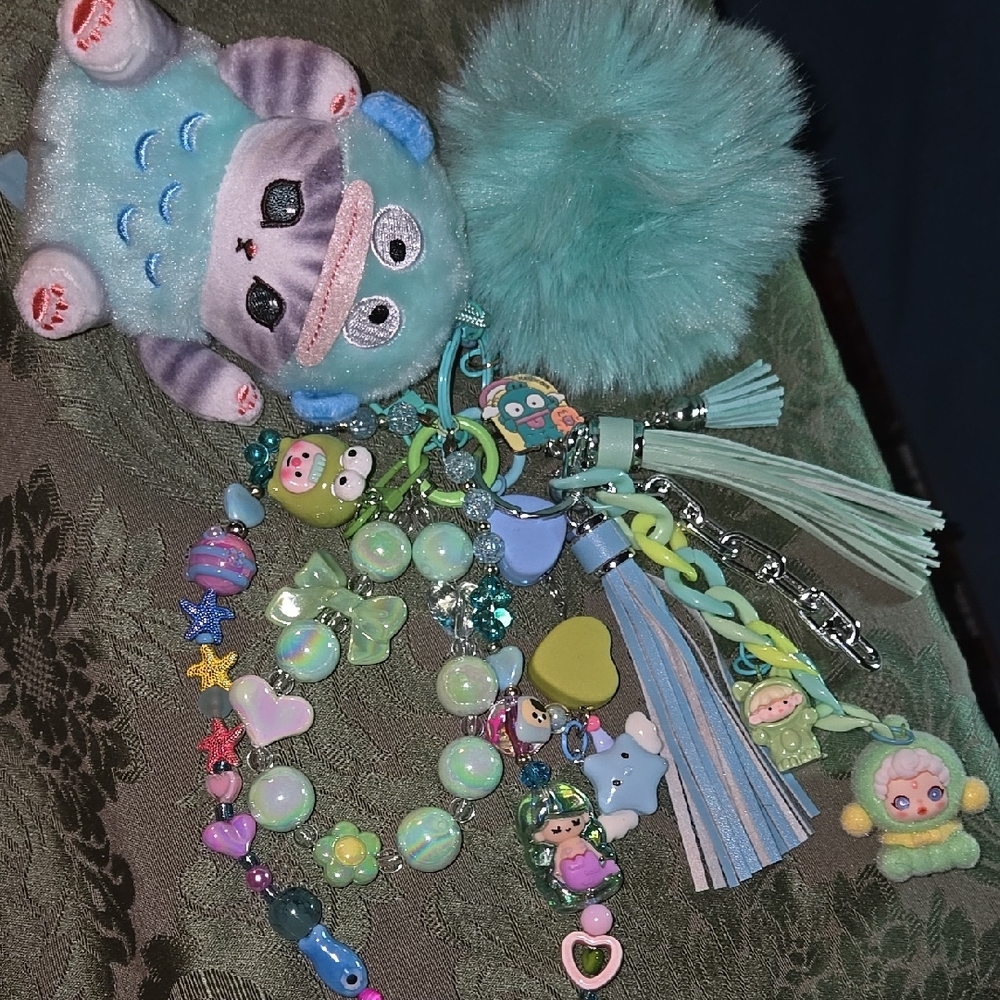 Mofusand Kitty As Hangyodon Keychain/Dangler
